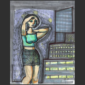 032 - Veille sur escalier