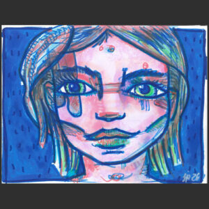 238 - Vert au bord du bleu