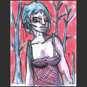 248 - Hiver en robe rose